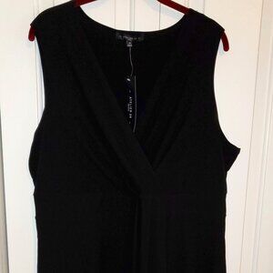 Atelier 29 Women's black sleeveless blouse, 2X